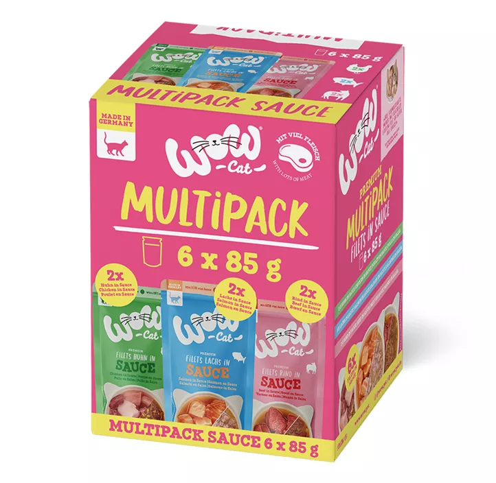 WOW CAT in Sauce Multipack Pouchbeutel