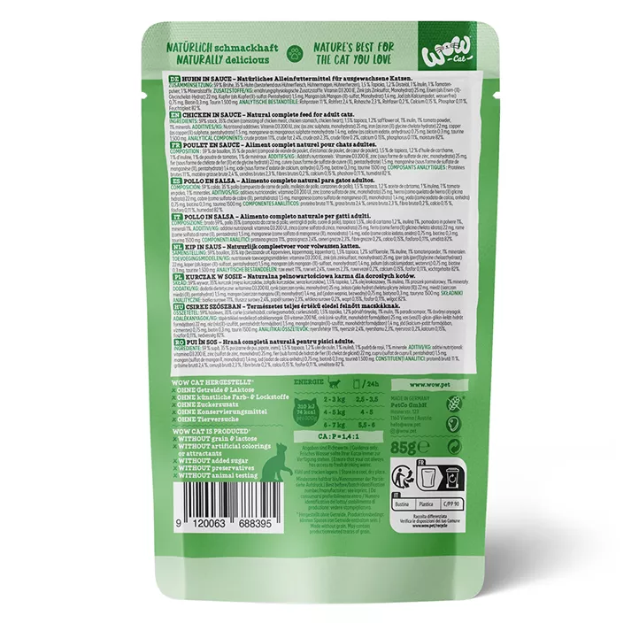 WOW CAT in Sauce Pouchbeutel