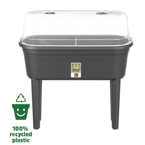 Balkon-Hochbeet mit abnehmbaren Beinen und Haube