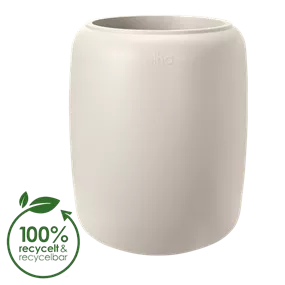 Premium Übertopf amber beads medium