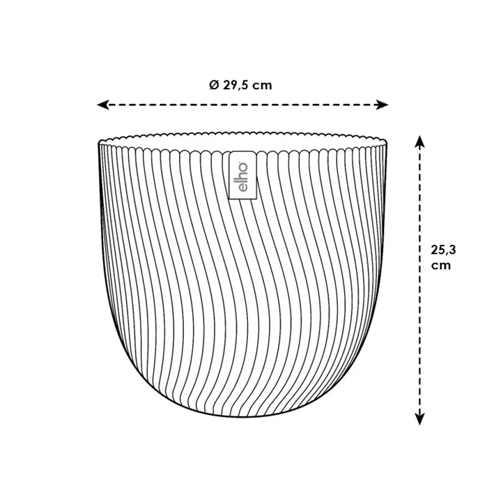 UV- & frostbeständig, 100 % Recyclingmaterial