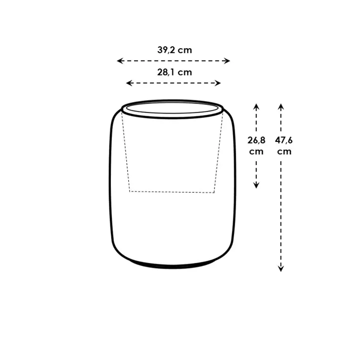 UV- & frostbeständig, 100 % Recyclingmaterial, für indoor & outdoor