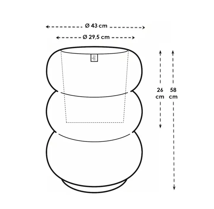 UV- & frostbeständig, 100 % Recyclingmaterial, für indoor & outdoor