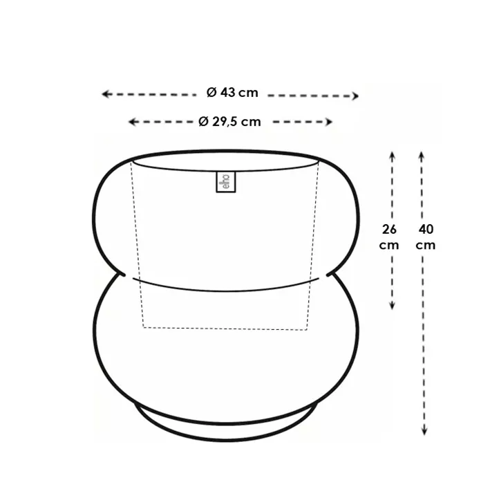 UV- & frostbeständig, 100 % Recyclingmaterial, für indoor & outdoor