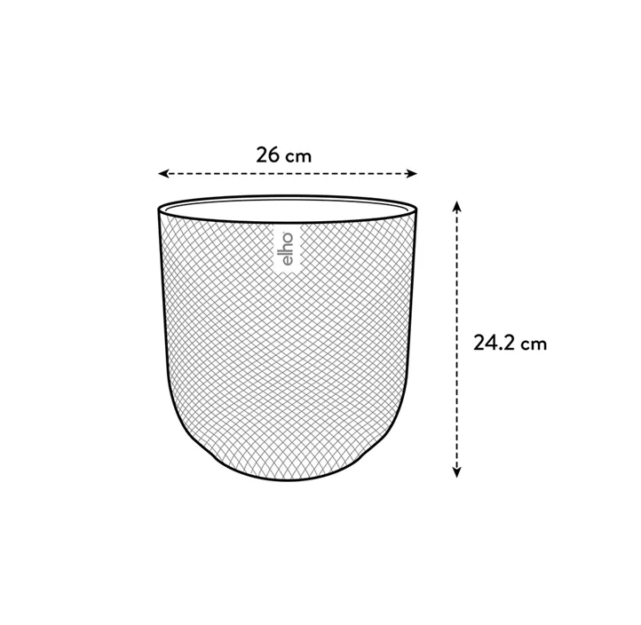 UV- & frostbeständig, 100 % Recyclingmaterial
