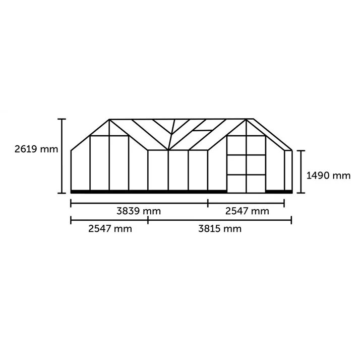 ICON Gardenhouse 8 mit 3 mm Sicherheitsglas