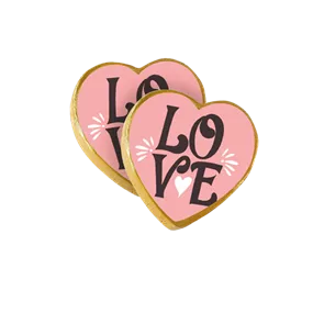 Schokoherzen Rosa Love