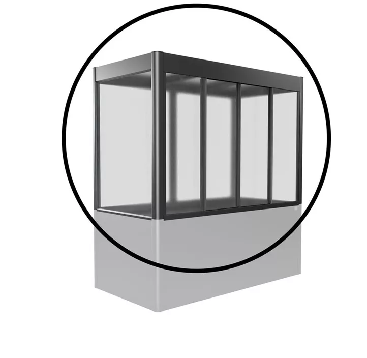 für Größe 2x1, dunkelgrau