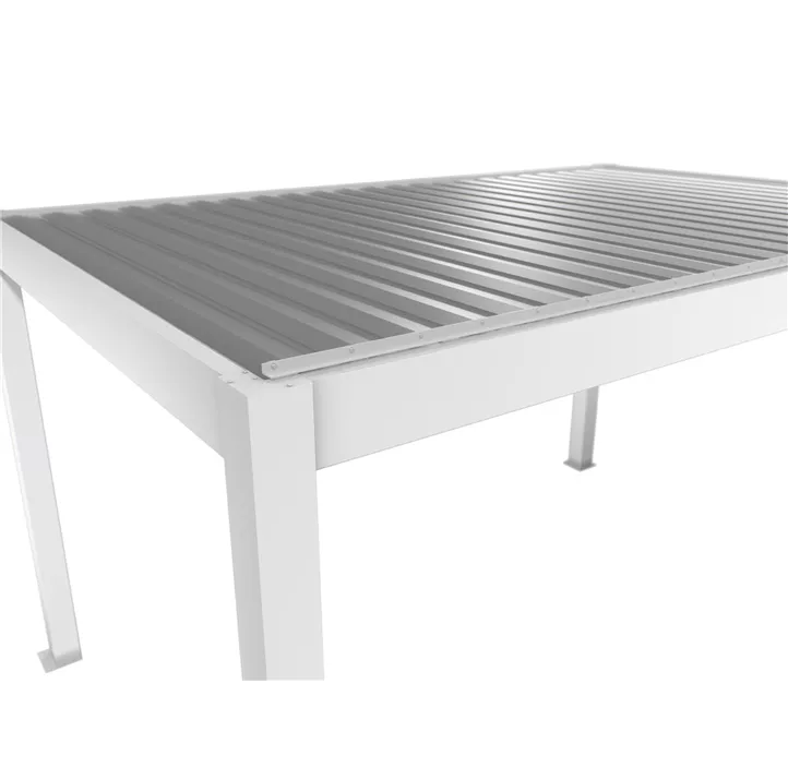 Pergola 5,5 x 3, weiß-silber-metallic