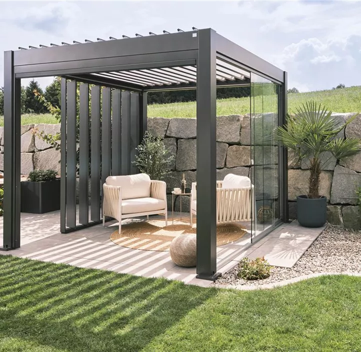 Pergola 4,5 x 3,5 , dunkelgrau-metallic