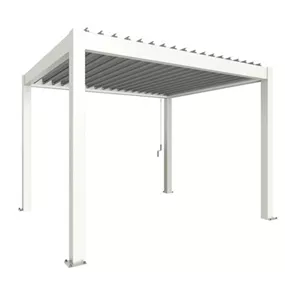 Pergola 3,5 x 3, weiß-silber-metallic