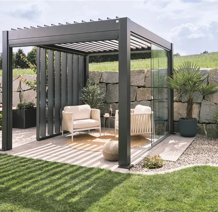 Pergola 5 x 3, dunkelgrau-metallic