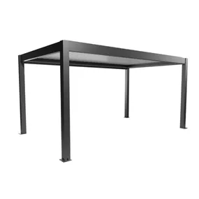 Pergola 5 x 3, dunkelgrau-metallic-weiss