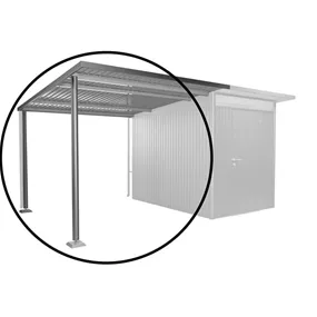 Seitendach Größe L, quarzgrau