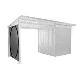 Seitenwand für Seitendach, quarzgrau