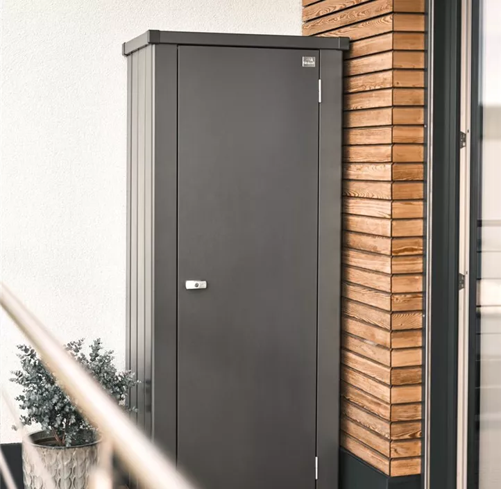 Terrassenschrank Julia Größe M, dunkelgrau