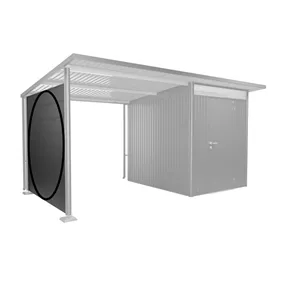 Seitenwand für Seitendach, dunkelgrau