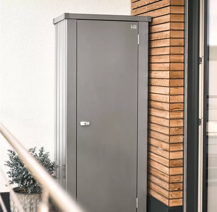 Terrassenschrank Julia Größe M, quarzgrau
