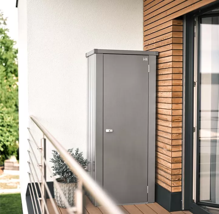 Terrassenschrank Julia Größe M, quarzgrau