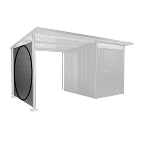 Seitenwand für Seitendach, quarzgrau