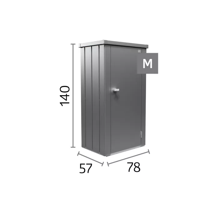 Terrassenschrank Julia Größe M, dunkelgrau