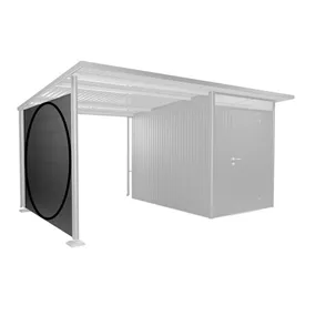 Seitenwand für Seitendach, dunkelgrau