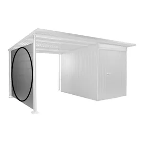 Seitenwand für Seitendach, silber