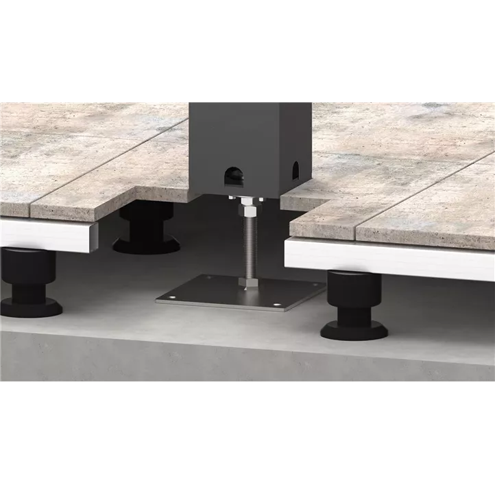 Höhenverstellbare Grundplatte zu Pergola dunkelgrau