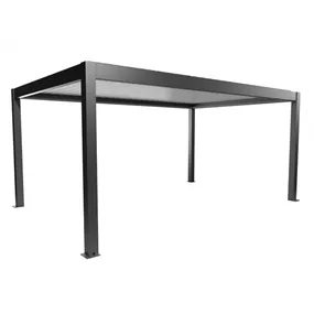 Pergola 5,5 x 3,5 , dunkelgrau-metallic-weiss