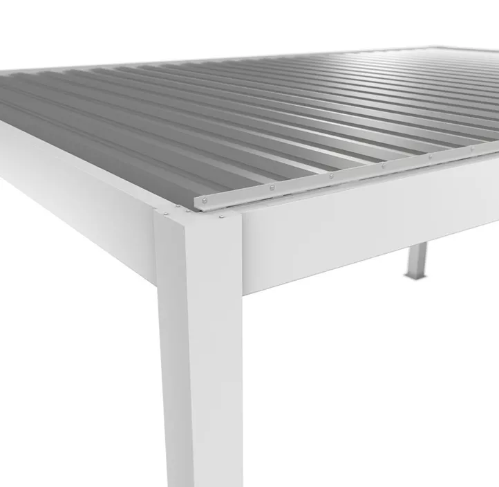 Pergola 5 x 3,5 , weiß-silber-metallic