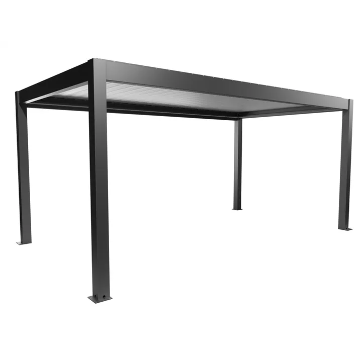 Pergola 5,5 x 3, dunkelgrau-silber-metallic