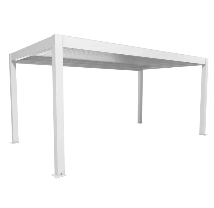 Pergola 5,5 x 3, weiß-silber-metallic