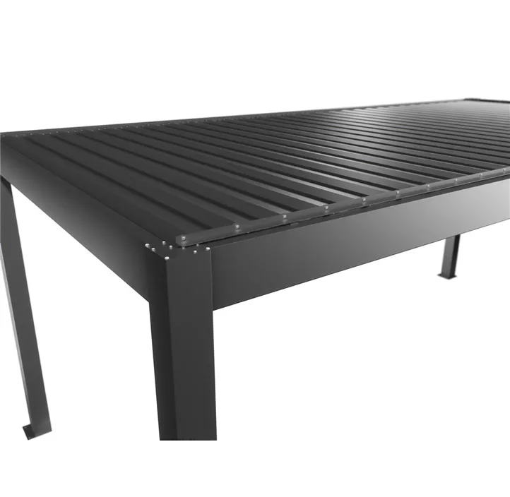 Pergola 6 x 3, quarzgrau-metallic