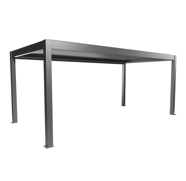 Pergola 6 x 3, quarzgrau-metallic