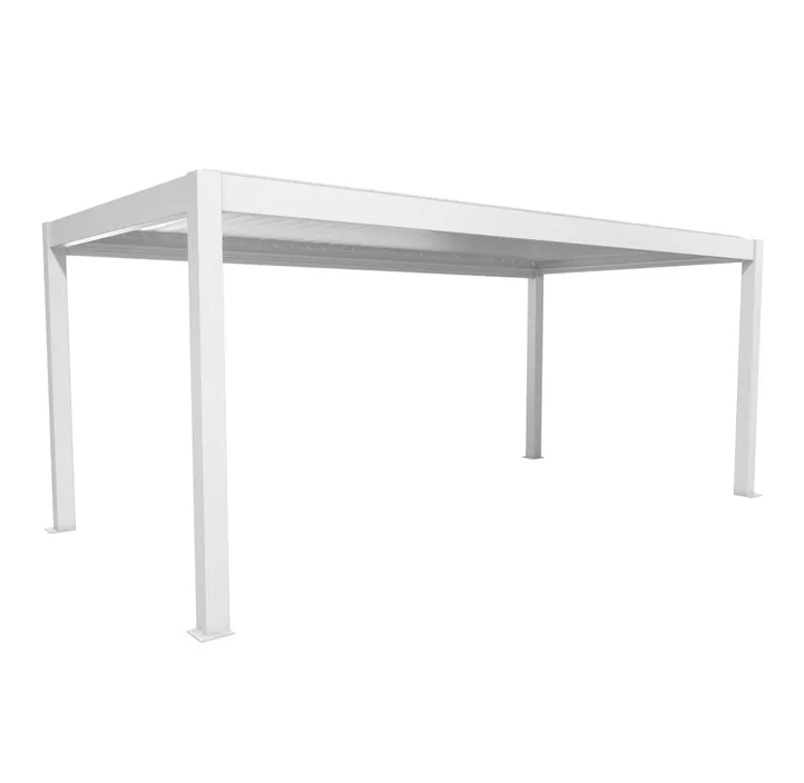 Pergola 6 x 3, weiß-silber-metallic