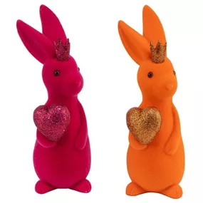 Kunststoffhase beflockt