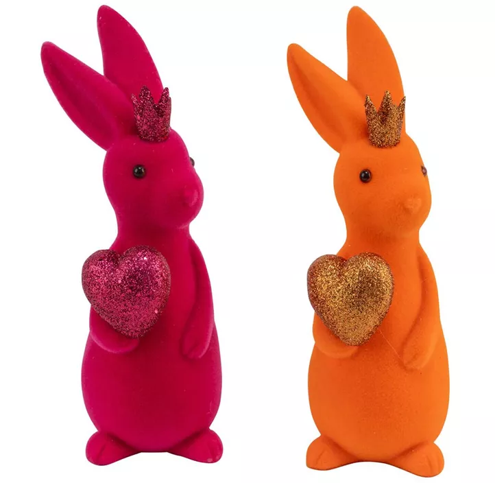 Kunststoffhase beflockt