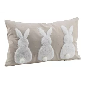 Stoffkissen Plüschhasen