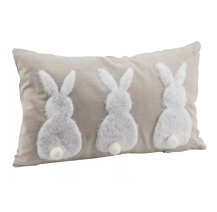 Stoffkissen Plüschhasen
