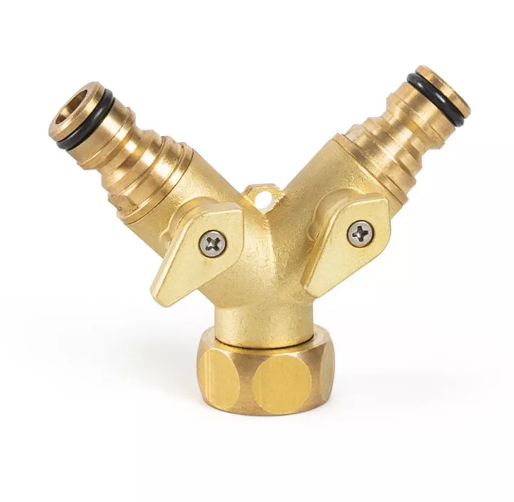 2-Wege-Verteiler Messing