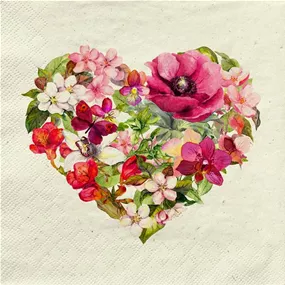 Serviette 'Flower Love'