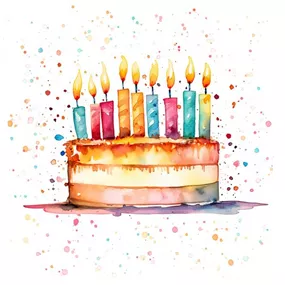 Serviette 'Cake Party'