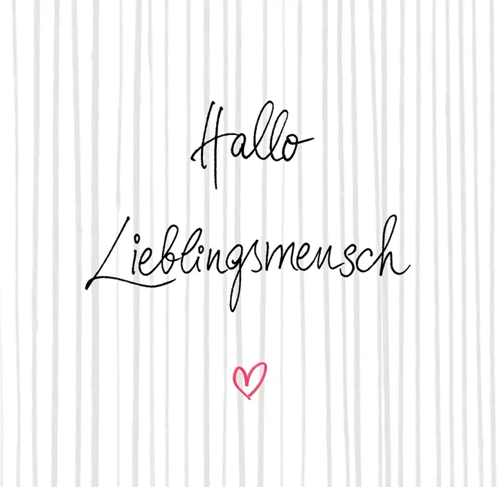 Serviette 'Hallo Lieblingsmensch'