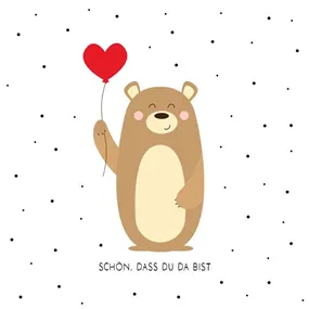 Serviette 'Tapsy Bear'