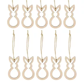 Holzhänger Hasensilhouette