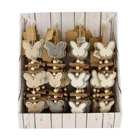 Holzhänger Holz Hasenkopf