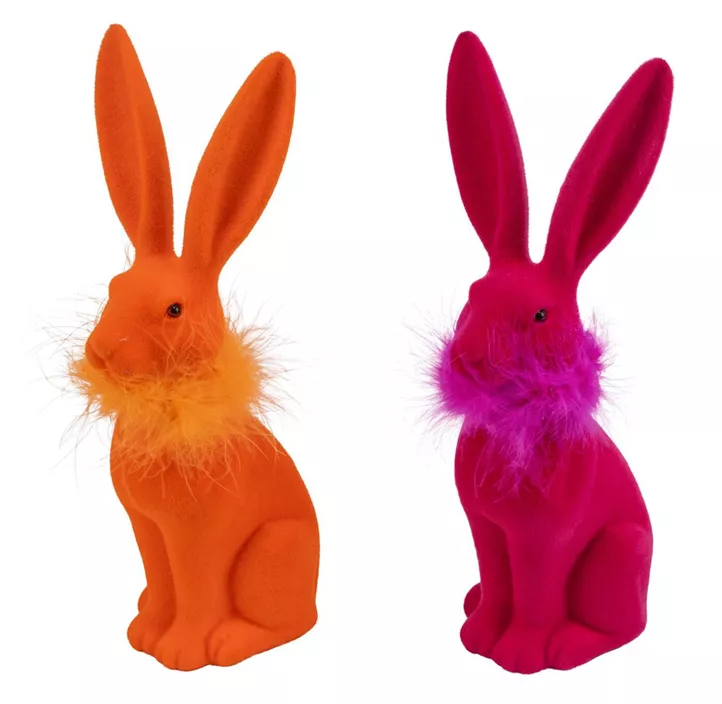 Kunststoffhase mit Federkragen