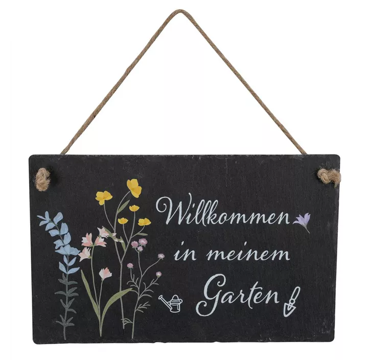 Schieferschild mit Spruch