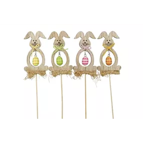 Blumenstecker Hase mit Ei