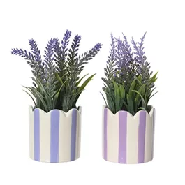Lavendel Kunstpflanze im Topf